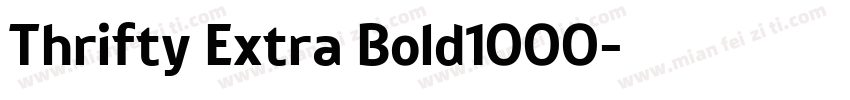Thrifty Extra Bold1000字体转换